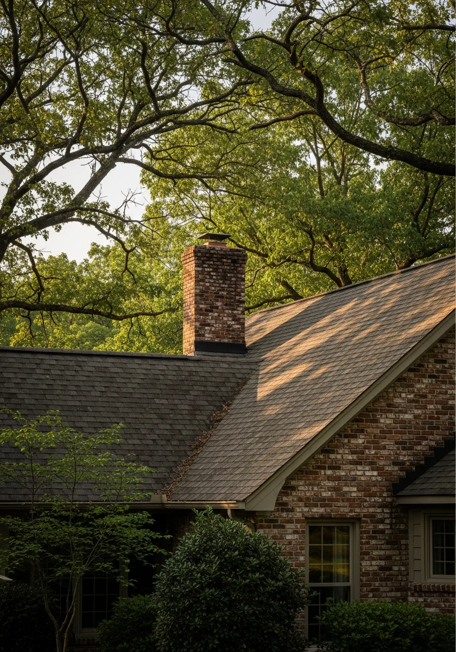 Charleston property showing home entrance, natural setting, and surrounding trees.